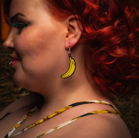 Banana earrings 