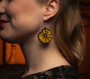 Orange earrings