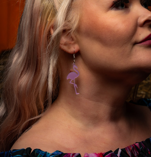 Flamingo earrings