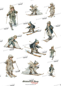 Digital image sheet skiiers