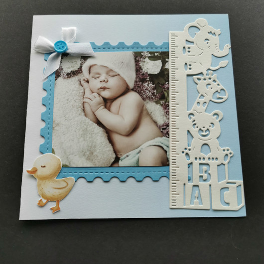 Vauvakortti vaaleansinen 