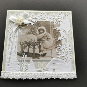 Vintage children Christmas card 