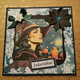 Witch christmas card 