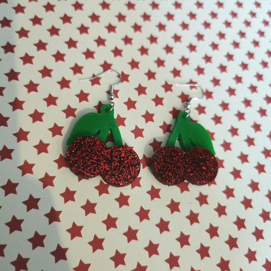 Cherry Bomb – Pin Up Cherry Earrings