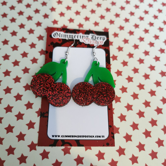 Cherry Bomb – Pin Up Cherry Earrings