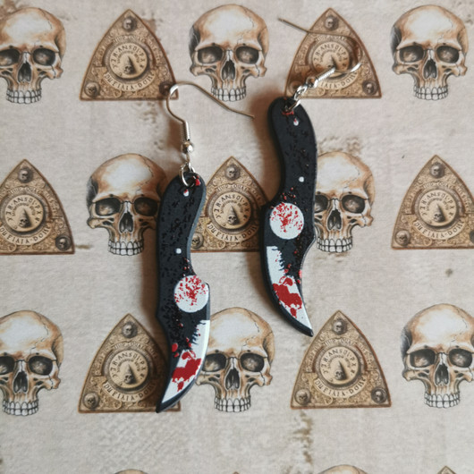 Knife earrings