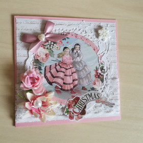 Vintage children Christmas card 