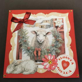 Lamb Christmas card