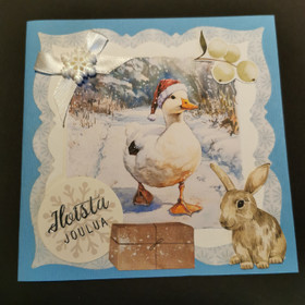 Christmas Card with duck