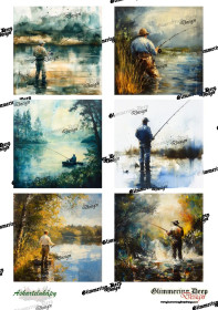 Card picture sheet fishing
