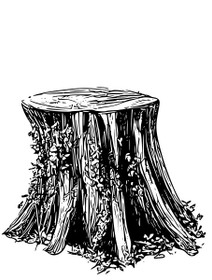 Stamp Green Forest Fairies stump