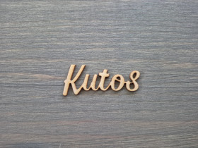 Birch plywood text Kiitos