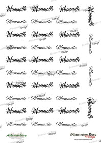 Text sheet A4 for Grandma