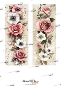 Long card image pink roses