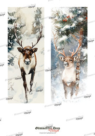 Long card image reindeer 2