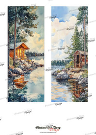 Long card image Finnish sauna