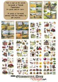 Askartelukirja Finnish Farmland A4