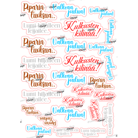 Christmas text sticker colorful kulkusten kilinää