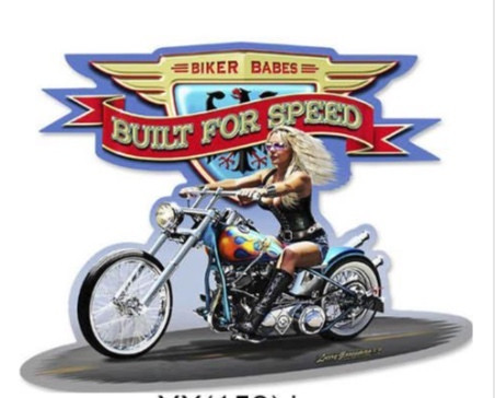 USA Moottoripyörä peltikyltti 