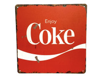 Nostalgisia Coca-Cola peltikylttejä 24kpl 3,50€ kpl