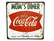 Nostalgisia Coca-Cola peltikylttejä 24kpl 3,50€ kpl