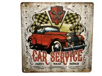 Nostalgisia Garage ja Servise peltikylttejä 24kpl 3,50€ kpl