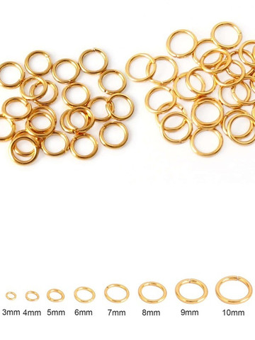 Korulenkki Kullan värinen 100 kpl eri kokoja.