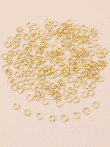 Kullan värisiä metalli koru-lenkkejä 200 kpl