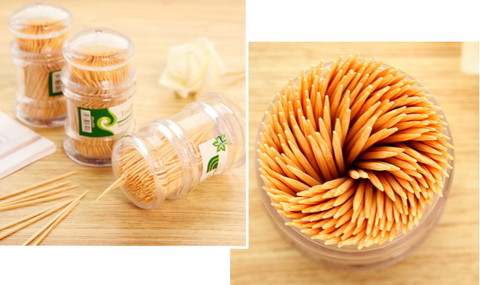 Hammastikku 100kpl/prk 10 prk 0,39€ purkki