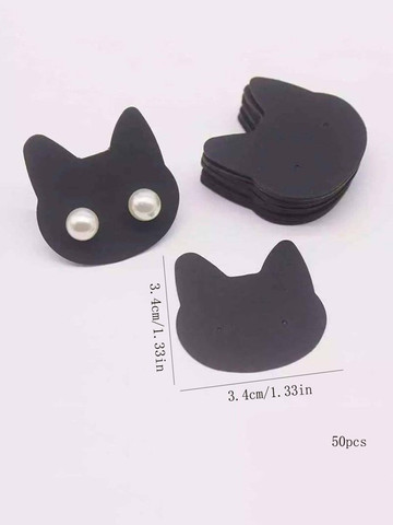 Korujen esillelaitto pahveja Kissa musta 50kpl