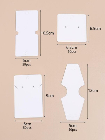 Korujen esillelaitto pahveja valkoinen 5x12cm 50kpl