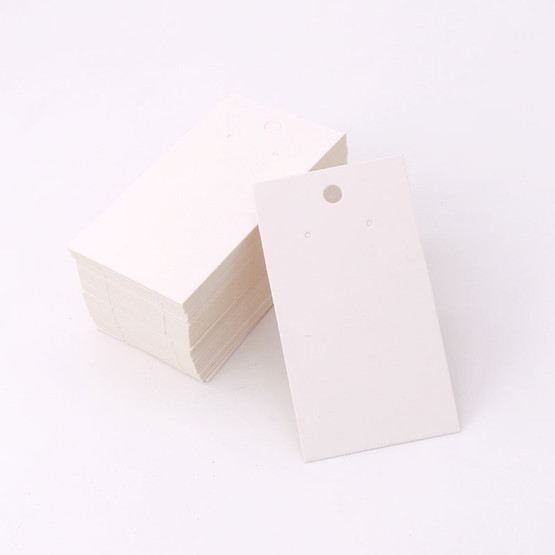 Korujen esillelaitto pahveja 100kpl valkoinen 5x9cm