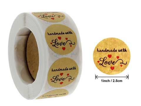 Käsin valmistettu tarroja 500kpl