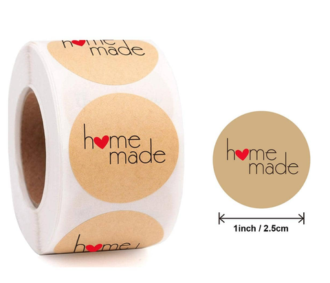 Kotona valmistettu tarroja 500kpl