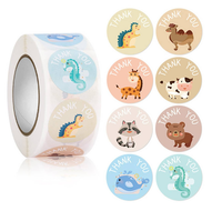 Eläimet tarrarulla 500kpl