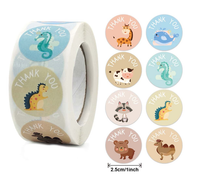 Eläimet tarrarulla 500kpl