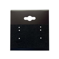 Korujen tuote ripustinlappu  musta muovia 100 kpl 