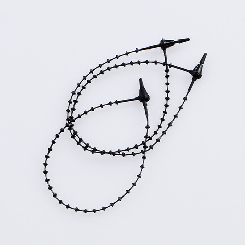 Tuote kiinnityslenkki musta eri kokoja 1000 kpl