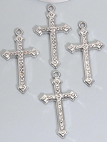 Metalli koru ristejä kivillä 5kpl