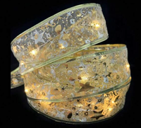 Led valonauha 4 metriä + paristokotelo väri kulta