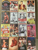 Nyrkkeilijöistä peltikylttejä 32 kpl. 2,50€ kpl.