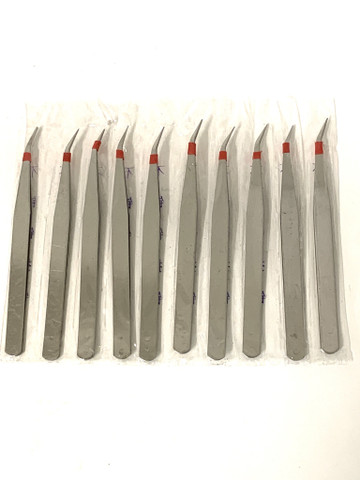 Metalli Pinsetit käyrä 20kpl 0,20€ kpl