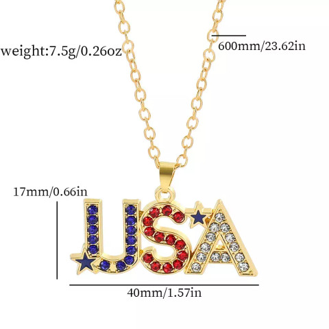 U.S.A Kaulakoru ketjulla