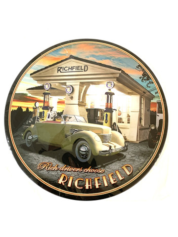 Nostalginen pyöreä peltikyltti 30cm 