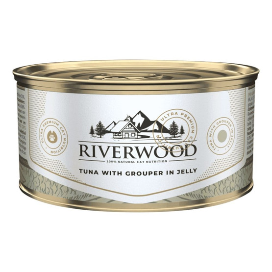 Riverwood Caviar for Cats Tuna with grouper in Jelly 85 g