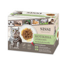 Sissi Ateriamix Steriloiduille kissoille, paloja kastikkeessa 12 x 85g