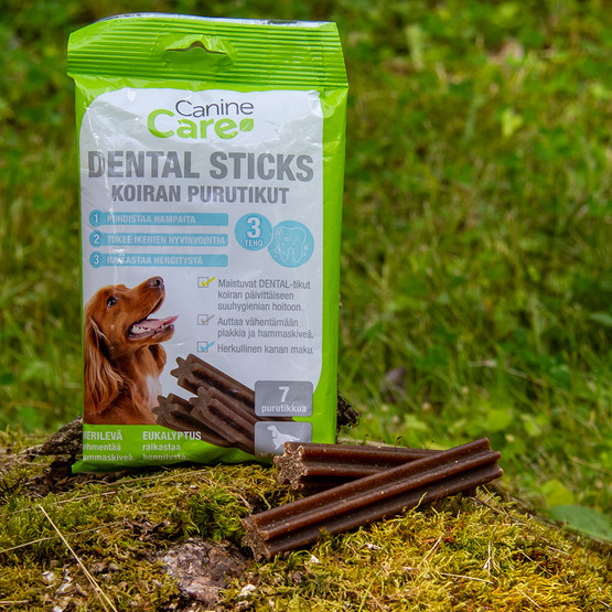 CanineCare Dental Sticks Koiran purutikut, M 28 kpl