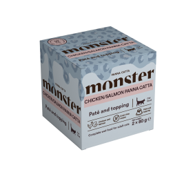 Monster Cat Chicken/Salmon Panna Catta 2-pack 80g