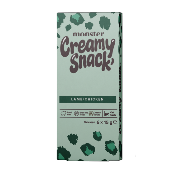 Monster Cat Creamy Snack Lamb Chicken 6x15 g