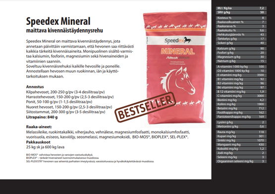 Speedex Mineral 25 kg